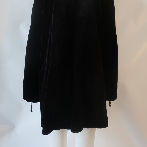 Womens Christie Brothers Black Sheered Mink Jacket L - Picture 7 of 14